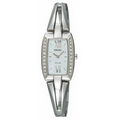 Seiko Women's Silver Tone Mother of Pearl Solar Watch